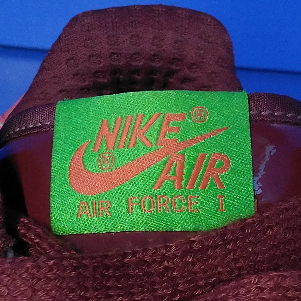 NIKE AIR FORCE 1 PREMIUM KIWI Shoes SIZE 11 2006 Vintage Vtg 312945-631 Sneakers - Picture 2 of 13